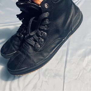 Keds Black Combat Moto Boots Rugged Style